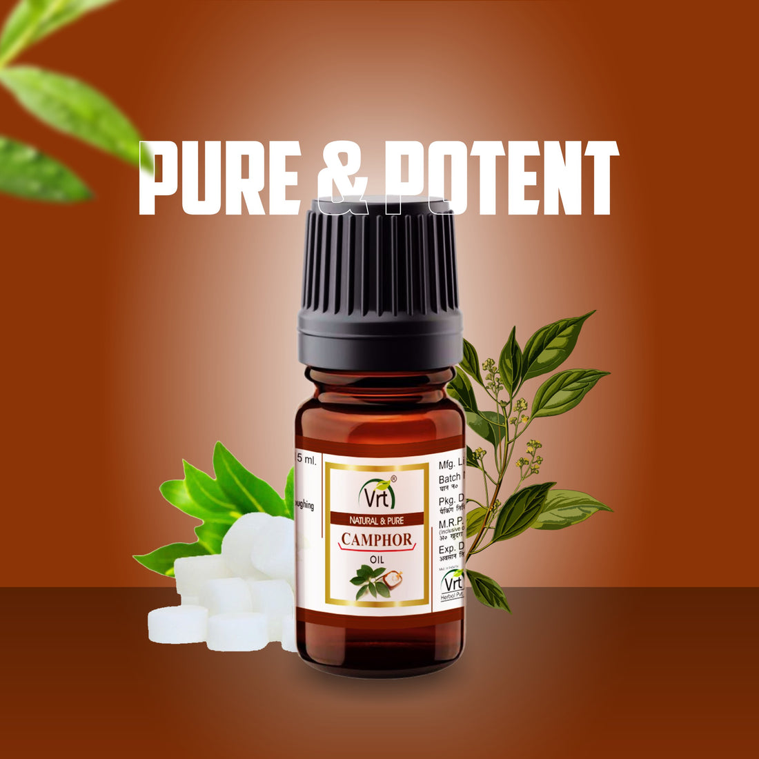 Vrt Herbal Camphor Essential Oil